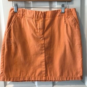 J crew denim mini skirt